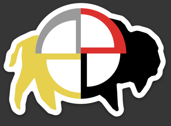 Bison Medicine Wheel Sticker
